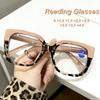 2026 New Fashionable Personalized Large Frame Women's Reading Glasses Retro Neutral High Quality Anti Blue Light Glasses