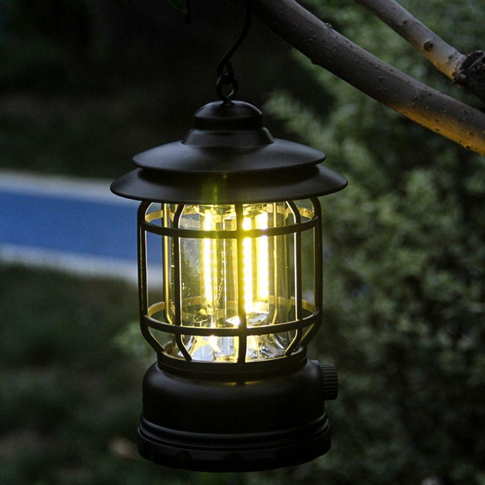 Wear-resistant Camping Light Rechargeable Fishing Lamp Atmosphere Light  Garden Lighting