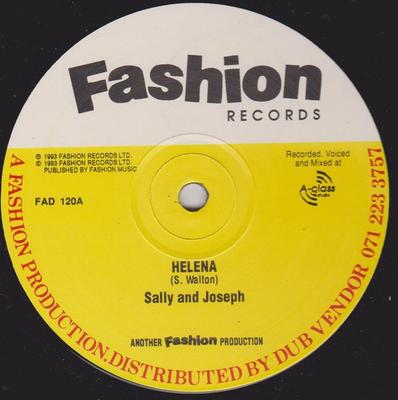 12inch Record SALLY BALLET & JOSEPH COTTON - Helena / Stand By Your Man FAD120 Fashion Records 1993 UK Reggae, Ska & Dub Used