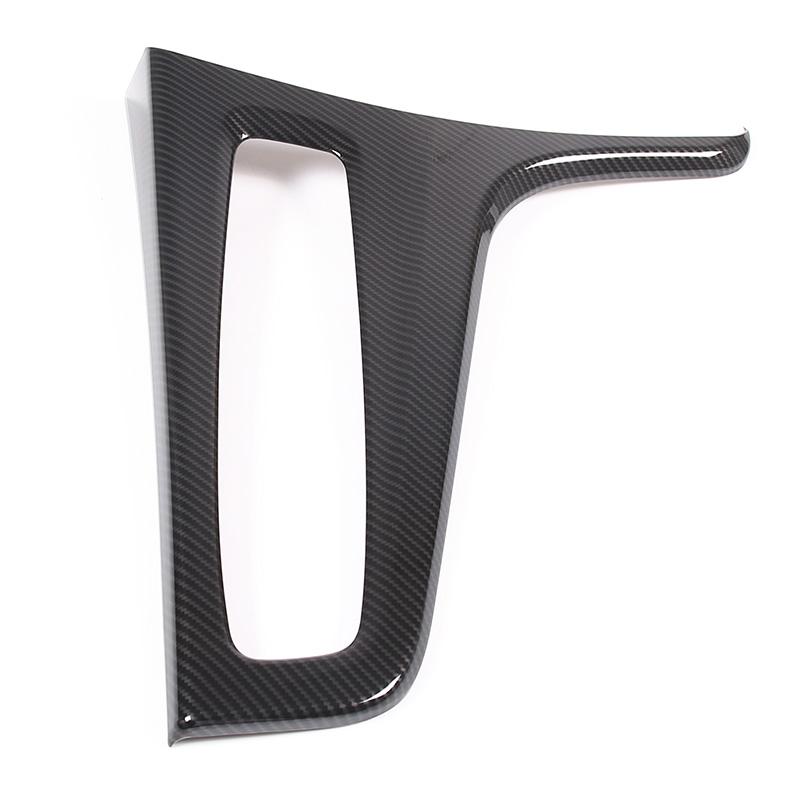 For Cadillac Escalade - ABS carbon fiber car central control gear panel frame cover sticker car interior accessories