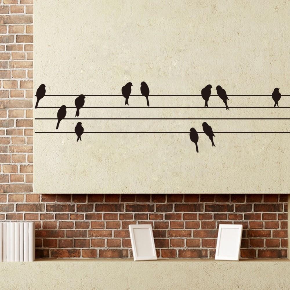 PVC Wall Decorative Sticker 45.28×11.81 in Removable Backdrop Wall Sticker Waterproof Self-Adhesive Vinyl Wall Decal Living Room