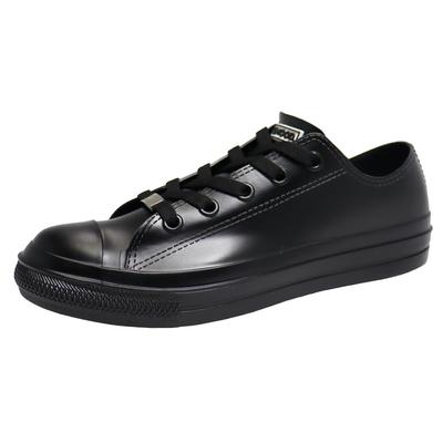 Waterproof Rain Stylish and Simple Sneakers for All Sizes G-Mood Women's Low-Top Shoes, Cute, Weather, Black, 23.0cm-23.5cm