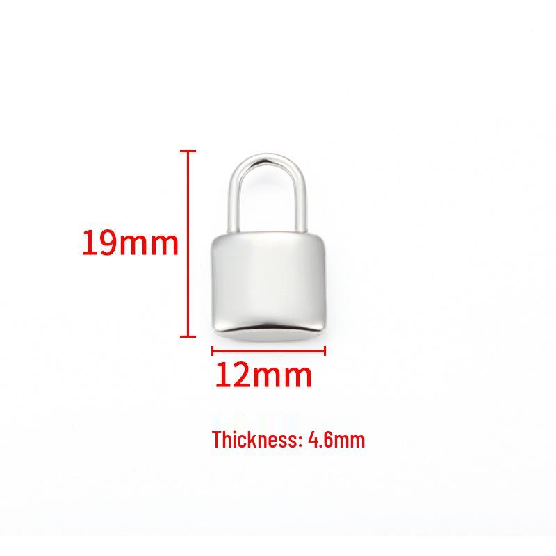 Stainless Steel Heart Lock Pendant for DIY Necklaces & Bracelets - Couple's Fashion Accessory