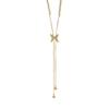 Sweet Premium Pearl Splicing Butterfly Tassel Pearl Necklace Female Pulling Adjustable Fashion Summer Collarbone Chain