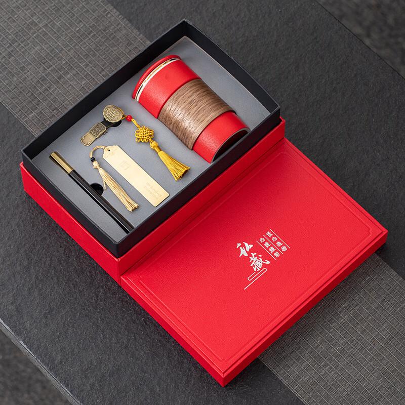 Portable Ceramic Tea Set & USB Business Gift Box