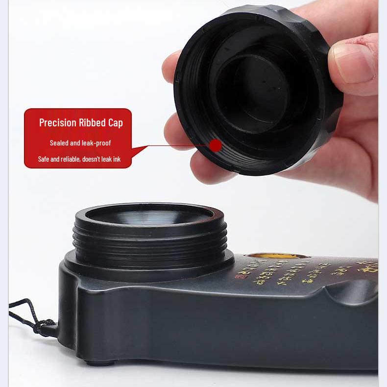 All-in-One Leak-Proof Inkstone: Lid, Ink Cartridge, Calligraphy Brush Rest