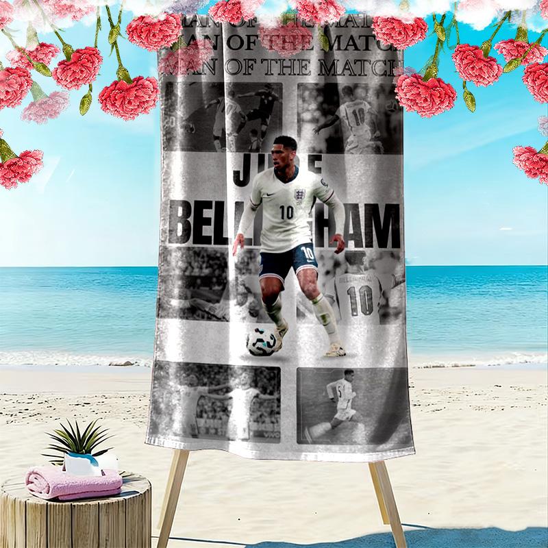 Bellingham Shines England'S Future Star Beach Towel Soft Portable For Travel Seaside Swim Absorbent Bath Towel Beach Towel