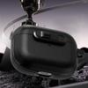 For Apple AirPods Pro Protective Case Lock Buckle Switch TPU + PC Wireless Earphones Cover with Carabiner