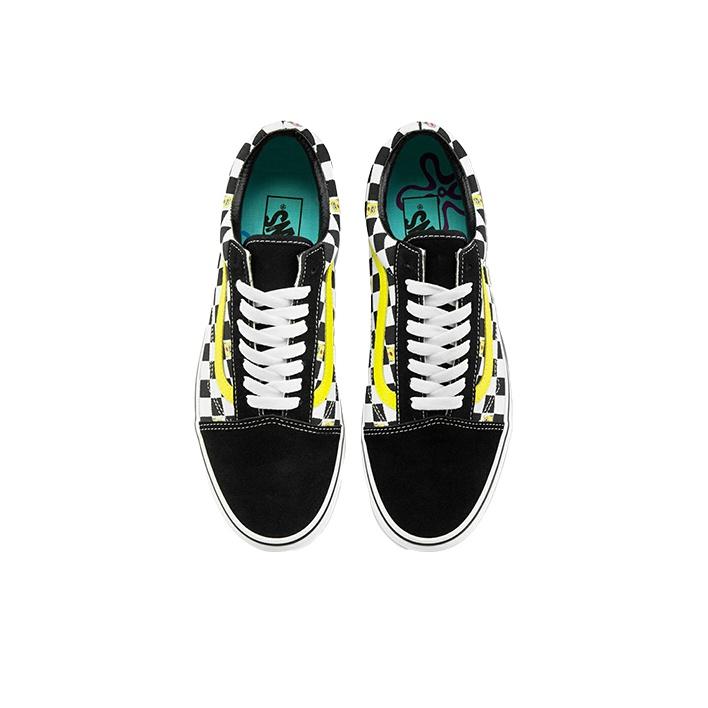 SpongeBob Schwammkopf x Vans Old Skool Off The Wall Unisex Sneaker Schwarz Weiß Gelb VN0A38G19EK