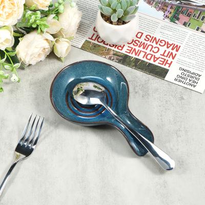 Löffelablage Groß Keramik Löffelhalter Hitzebeständig Kochlöffelablage Kaffeelöffelhalter Spülmaschinenfest Keramik Löffelablage