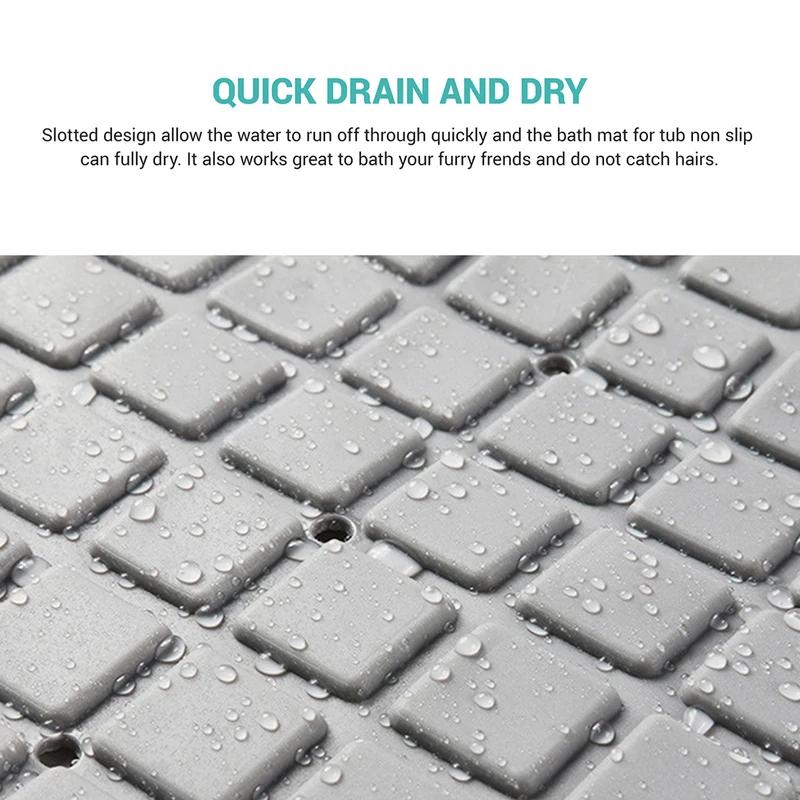 HOT PVC Anti-skid Bath Mats Soft Shower Mat Massage Mat with Suction Cup Non-slip Bathtu Bath Mat Bathroom Accessories Hot