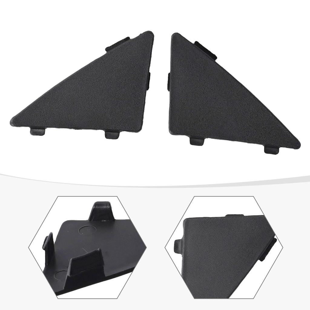 Front Bumper Cover Tow Hook Cover Cap Black Finish Clear Coat Easy Installation Long-term Use Plastic Material