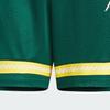 Adidas Colorblock Logo Mesh Drawstring Basketball Shorts Men Bottoms Forest-Green JC6792