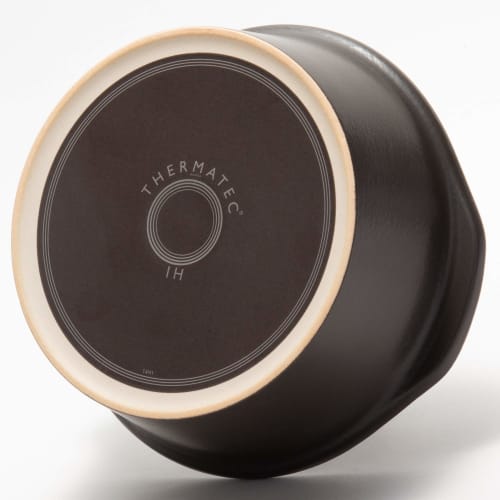 TAMAKI Thermatec Earthenware Pot, Blessing, for 2-3 People, Diameter 24.4cm X Depth 22.3cm X Height 11.3cm, Induction, Direct Heat, Microwave, and Ove