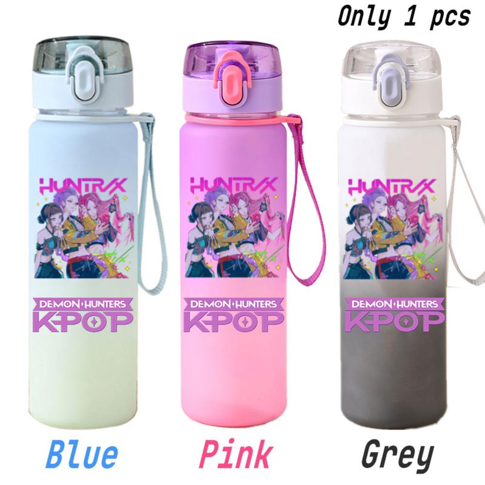 For KPOP Cup 750ML Bottle Portable Sports Kpop Plastic Anime Gradient Drinking Direct Drinking Water Cup Gourd Container