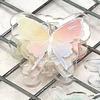 Gradient Butterfly Acrylic Paper Clip Y2k Cartoon Memo Clip Cute PP Clip  Desk Organizer