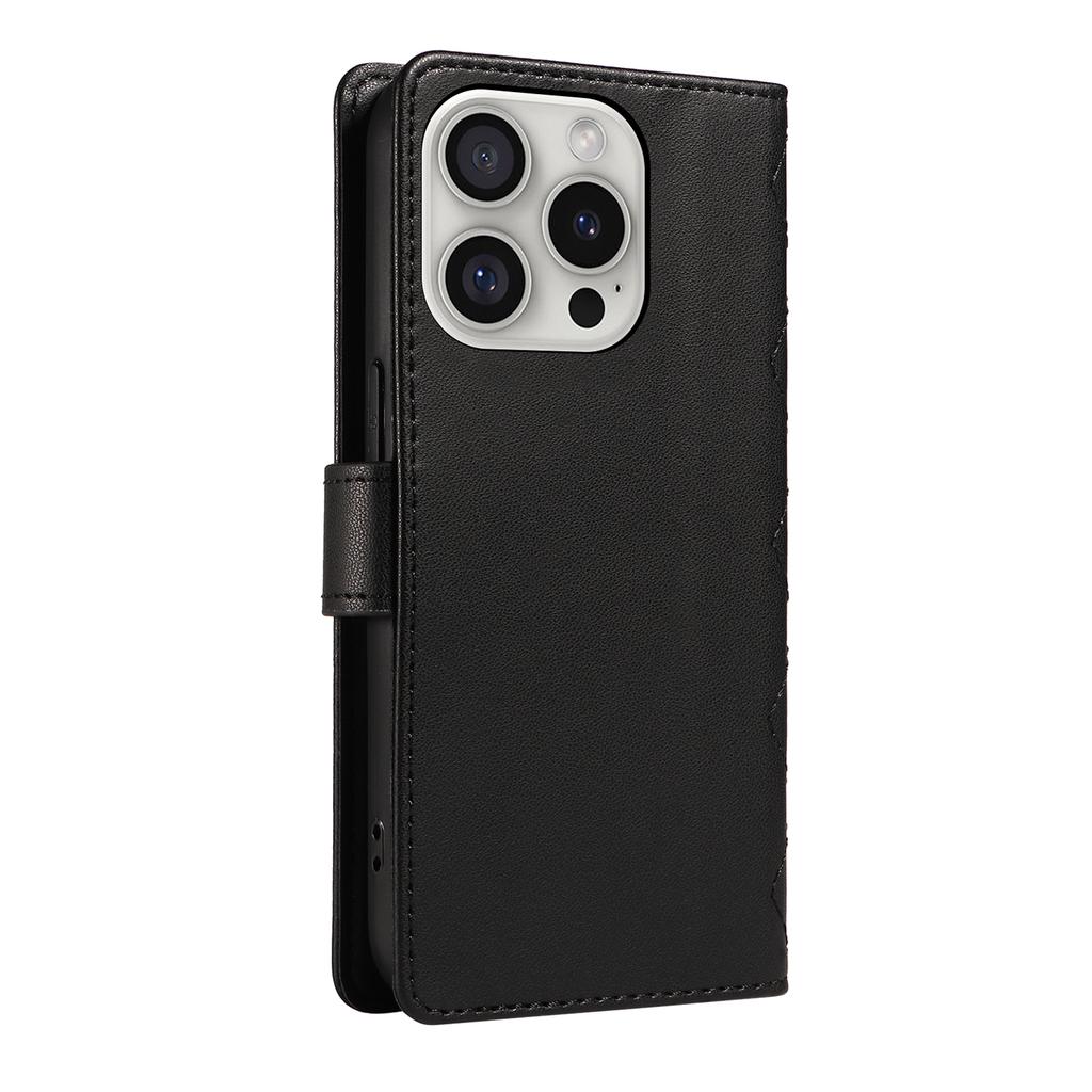 For iPhone 16 Pro Crossbody Case Rhombus Flip Leather Handbag Phone Cover