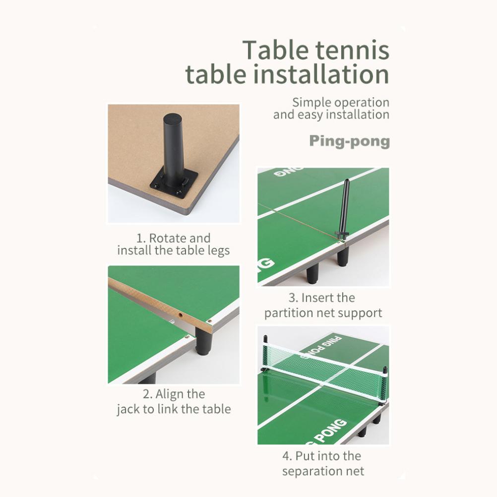 Tabletop Table Tennis Games Wooden Thick Table Tennis Board Game Indoor Outdoor Sports Table Board