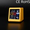 Smart Wifi Weather Station Display Small Portable Weather Temperature Humidity Time Alarm Clock Desktop Decoration