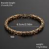 5mm 316L Stainless Steel Wide Hip Hop Bracelet Unisex Hand Chain Link Wristband Vintage Jewelry Gift for Boys And Girls