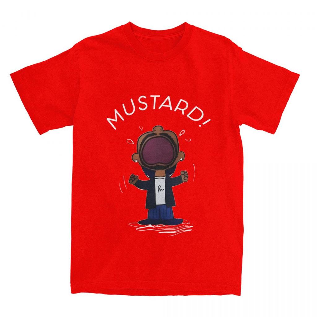 Kendrick Lamar T-Shirt Couple Mustard Meme Y2K Basic Cotton T-Shirts Summer O-Neck Hip Hop Tees Casual Oversized Clothing