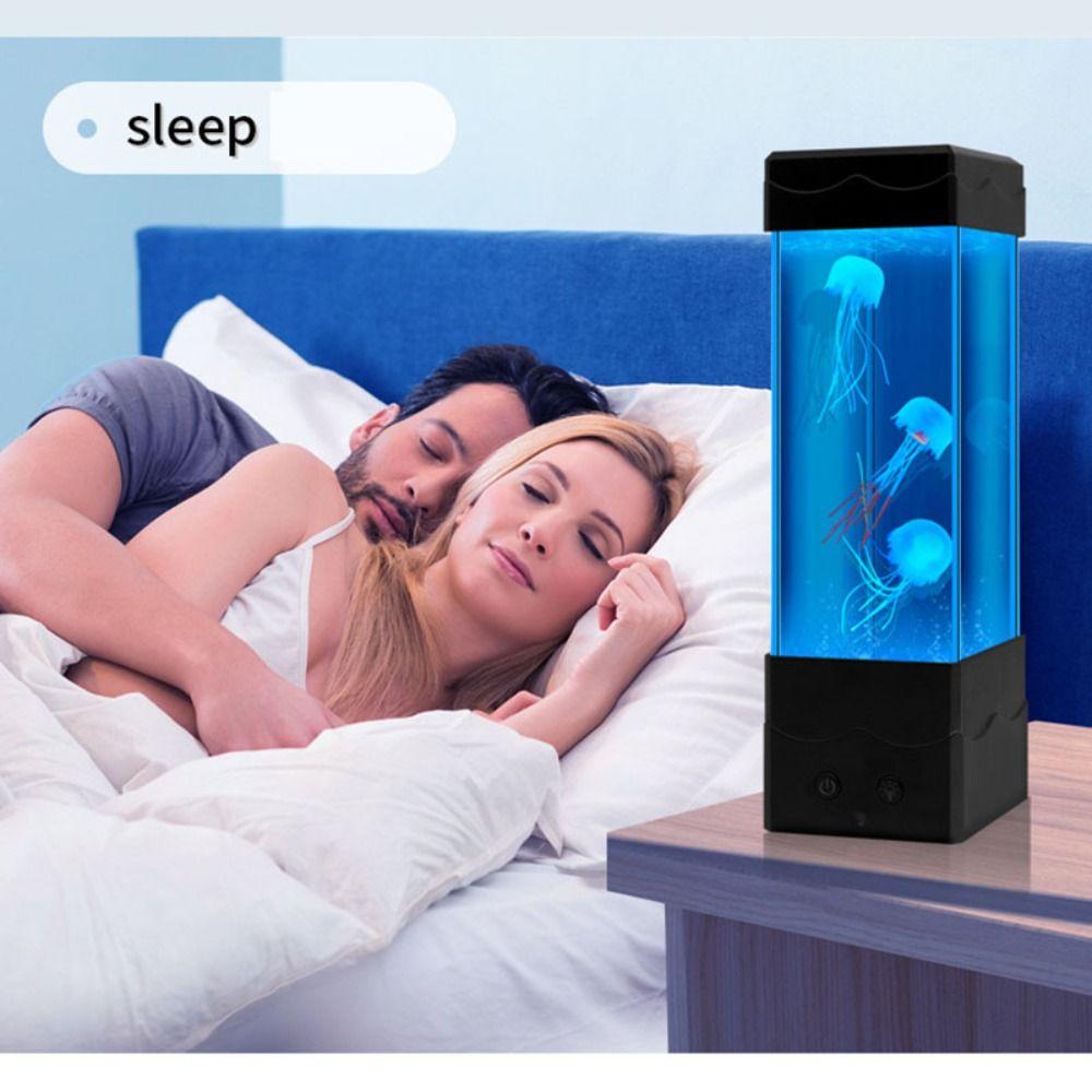 Color-Changing Night Light USB Charging Desktop Light Creative LED Jellyfish Lamp  Bedroom