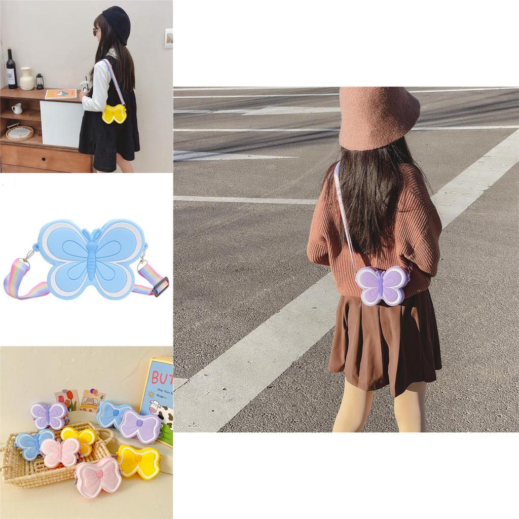 Fun And Fashionable Mini Crossbody Bag For Kids With Playful Butterfly Bow Style