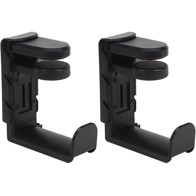 Adjustable Desk Gaming Headphone Stand 1/2/4PCS With Edge Hook Gamepad Headset Hanger Rotation Support Earphone Holder