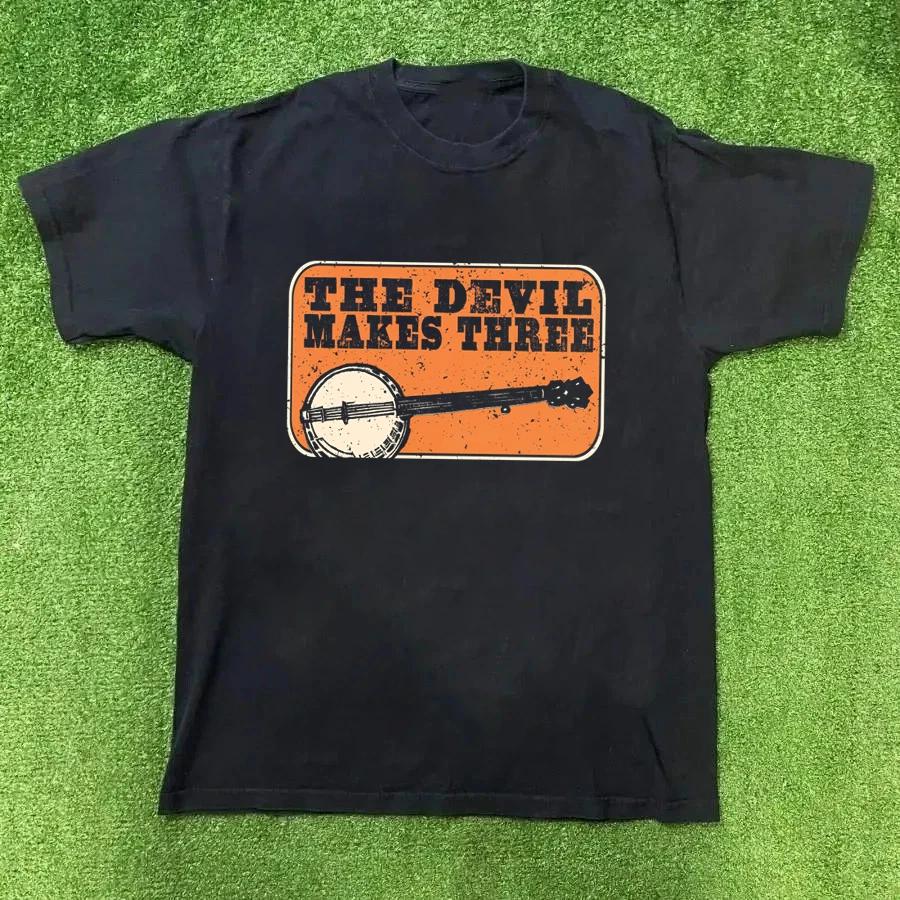 Hot The Devil Makes Three Band Embroidered Patch Black S to 5XL Shirt TU766 M