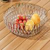 Transparent Gold Rim Fruit & Snack Plate