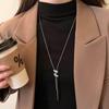 Elegant Pearl Necklace: Trendy, High-End Titanium Steel Clavicle Chain for Women