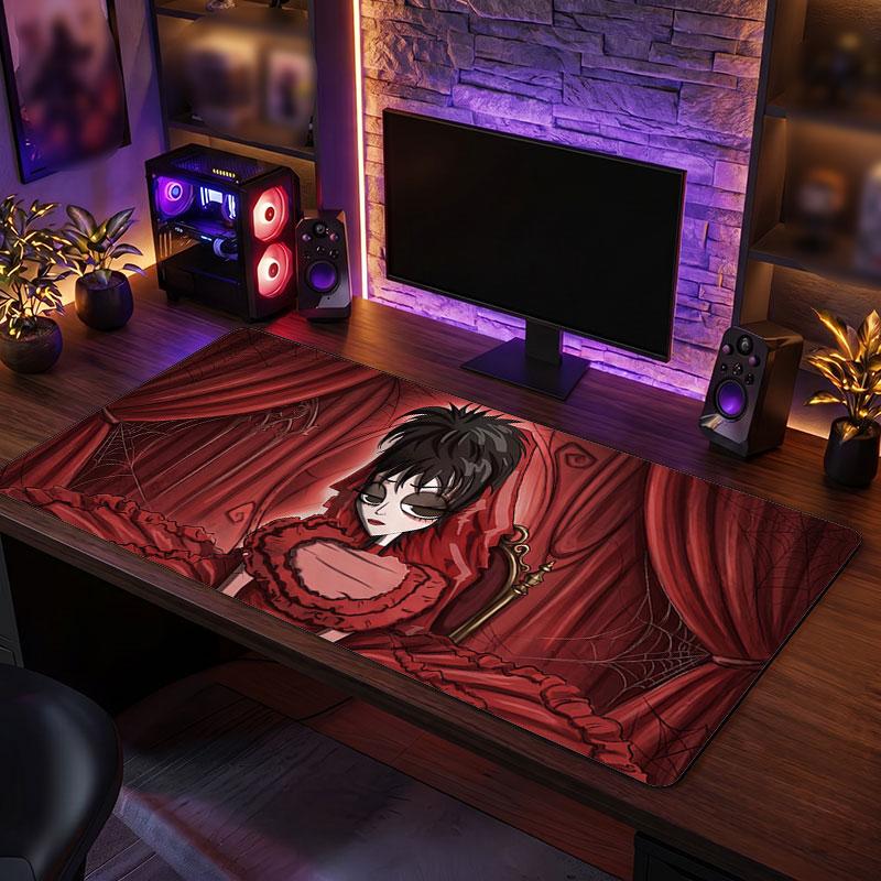 Big Mouse PadBeetlejuice Lydia Deetz Extended Soft Desk Mat Gaming Office Computer Table Decor Mat