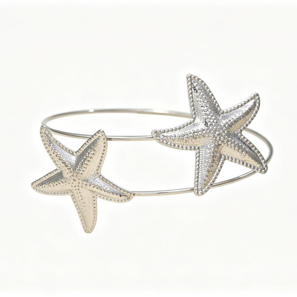 Fashionable Adjustable Spiral Metal Arm Ring for Women