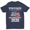 Trump 2028 Keep America Great American Flag Trump 2028 Unisex T-Shirt
