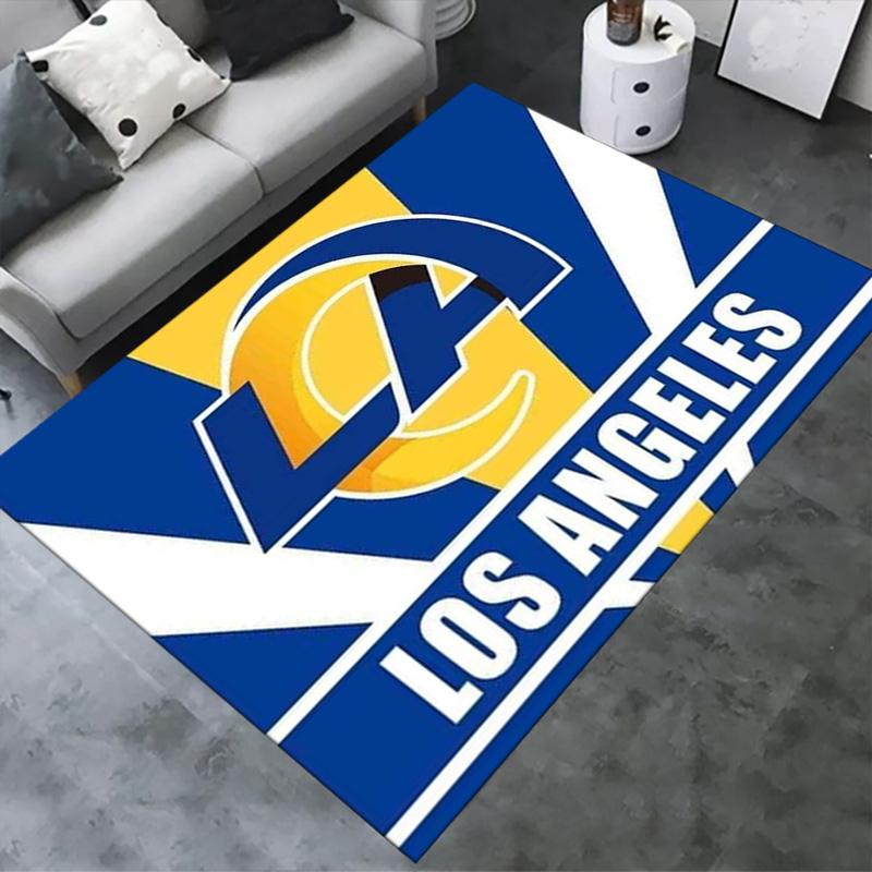 Los Angeles Rams Carpet Rug for Living Room Bedroom Home Sofa Decoration,Kids Play Non-slip Floor Mat