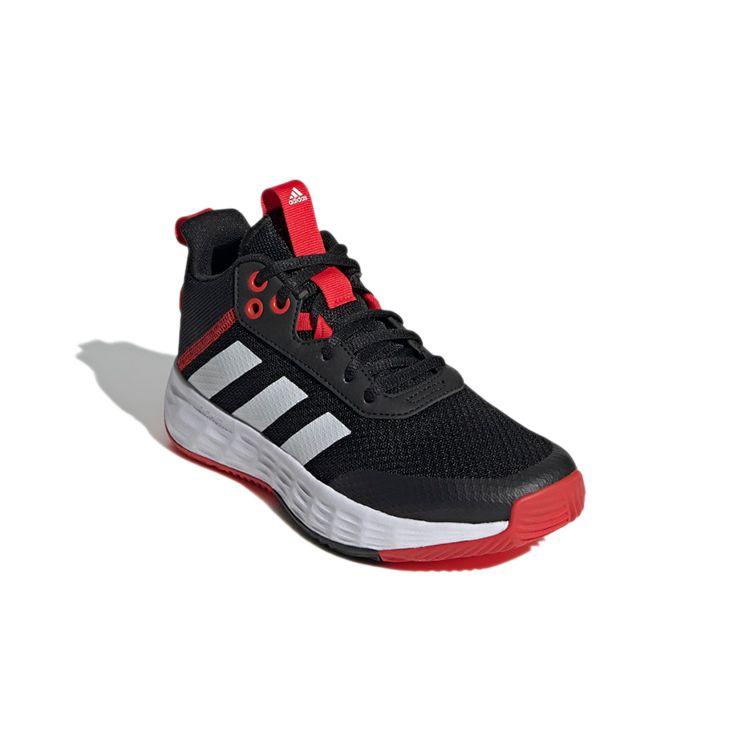 adidas Own The Game 2.0 J Black Vivid Red Kids Sneakers Core-Black Cloud-White H01555
