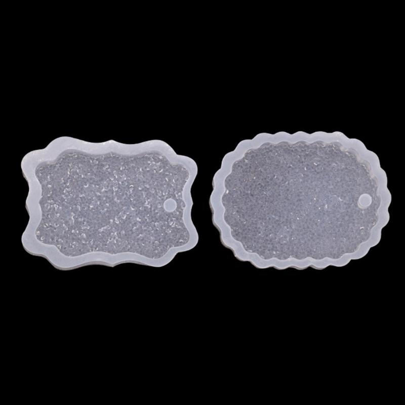 DIY Diamond Listing Silicone Epoxy Resin Mold Diamond Irregular Aromatherapy Pendant Tag Keychain Jewelry Mold Tools