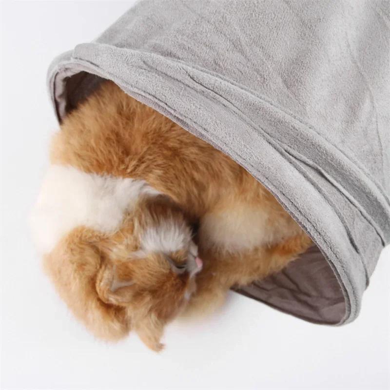 Cat Tunnel Collapsible S-Shape Passage Tent Toys Peekaboo Cat Cave Interactive Toy For Rabbit Puppy Guinea Pig Pet Supplies