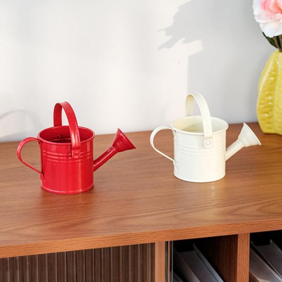 Metallgießkanne mit Brausekopf Langer Auslauf Gießkanne Kleine Gießkanne Indoor-Gartengerät für Zuhause Balkon Terrasse Büro Topfpflanzen