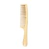 Natural Bamboo Wide Tooth Hair Comb for Women Men Anti-Static Afro Fork Comb Detangler Brush for Curly Wet Dry
