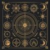 Suede Tarot Patch Tablecloth Divination Altar Cover for Rune Magic Daily Board Games