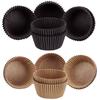Natural Coffee Color Oil-Proof Paper Cake and Muffin Liners, Approx. 1000 Pieces