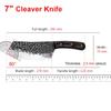 Kitchen Knives Wood Handle Hand Forge Blade Cleaver Knives Slicing Fruit Fish Meat Vegetables Butcher Knife Chef Cleaver Tools