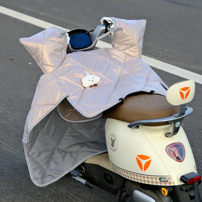 All-Season Electric Vehicle Windshield Cover: Universal Sun & Rain Protection, Waterproof, Thickened for Winter, Ideal for Motorcycles