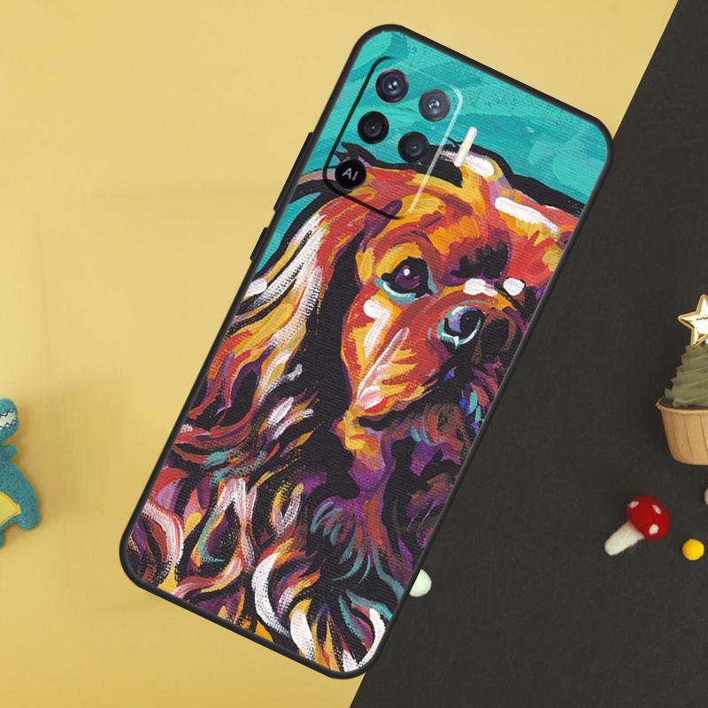 Cavalier King Charles Spaniel For OPPO A78 A98 A58 A54 A74 A94 A76 A96 A5 A9 A52 A72 A77 A79 A53S A57S A15 A16 A17 Case
