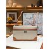 New LP27 handbag gigi same shoulder oblique span fashion canvas with leather bag temperament lunch box bag