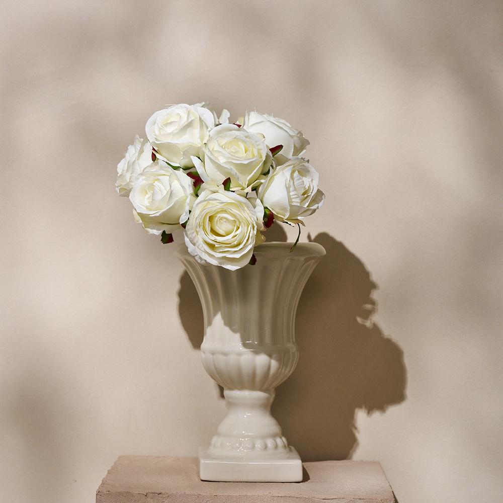 Lafinira Romantic Rose Bush x9 26.5 cm Cream