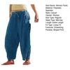 Women Pants Elastic Waist Striped Design Wide Leg Casual Trousers with Pockets Work Travel School All Day Wear
