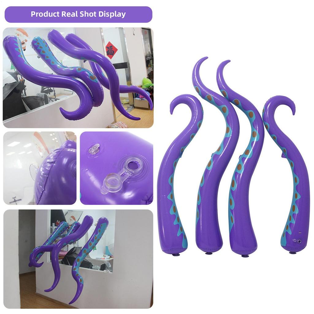 Halloween Inflatables Outdoor Decorations PVC Waterproof Blow Up Octopus Tentacles for Holiday Spooky Halloween Decoration for