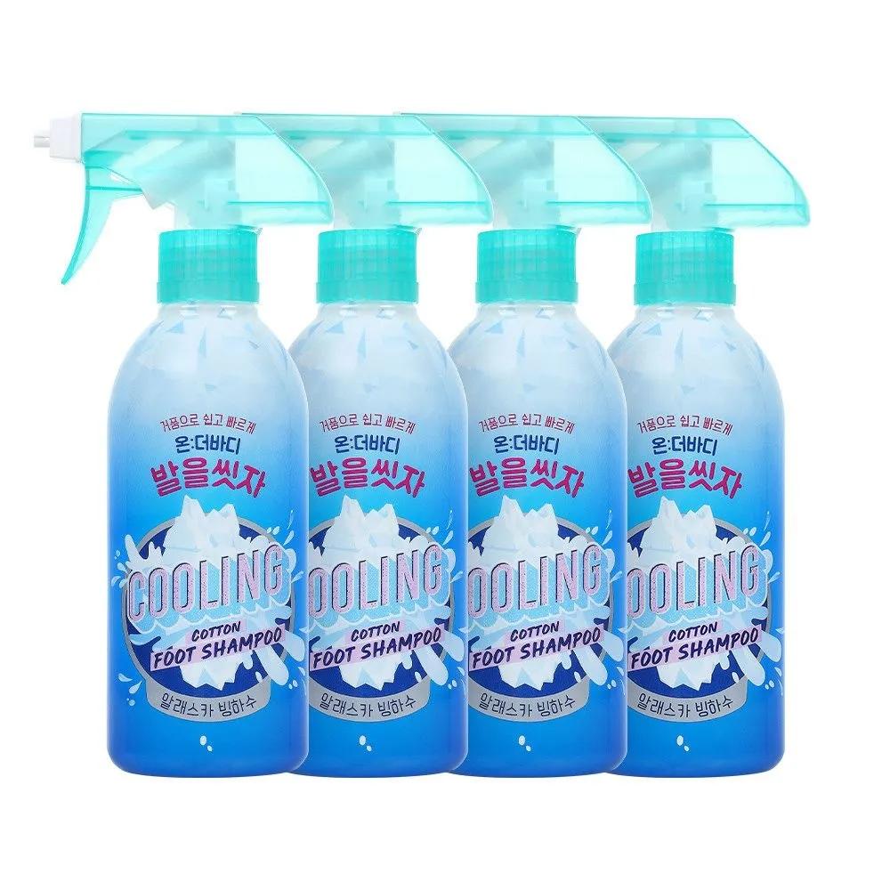 

ON THE BODY Cotton Foot Let s Wash Our Feet Foot Shampoo 385ml Cooling 4 Packs [Lemon] Main Product 4